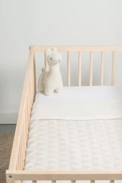 Jollein Baby Deken Wieg 75x100cm River Knit - Cream White/Coral Fleece -Babyproducten Promotie Winkel 800x1200 152