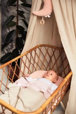 Jollein Baby Laken Wieg 75x100cm Snake - Pale Pink -Babyproducten Promotie Winkel 800x1200 260