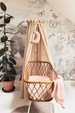 Jollein Baby Laken Wieg 75x100cm Snake - Pale Pink -Babyproducten Promotie Winkel 800x1200 261