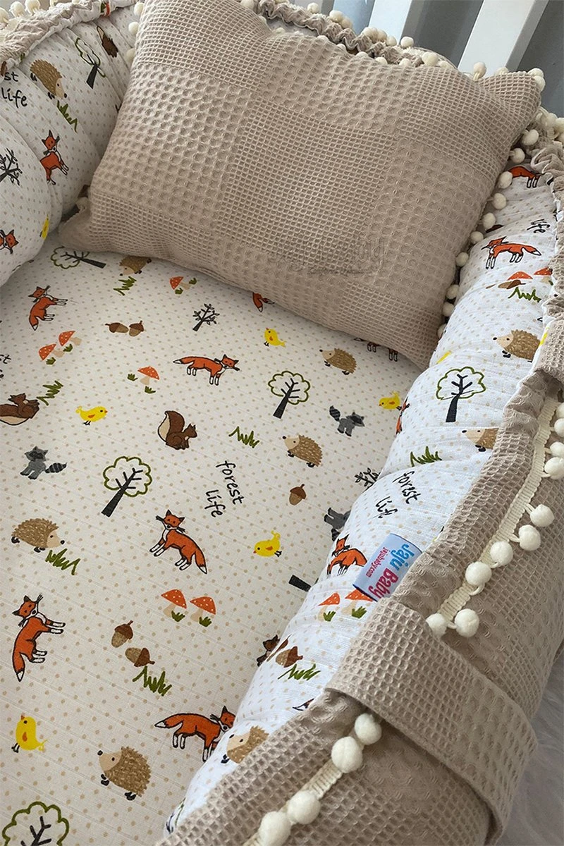 Jaju Baby - Babynestje en Hoofdkussen - Organische Katoen - Antibacterieel Babynestje - Anti-Allergisch Babynestje - Lichtbruin en Vos Patroon - 74 x 40 cm Jaju Baby - Babynestje En Hoofdkussen - Organische Katoen - Antibacterieel Babynestje - Anti-Allergisch Babynestje - Lichtbruin En Vos Patroon - 74 X 40 Cm -Babyproducten Promotie Winkel 800x1200 307