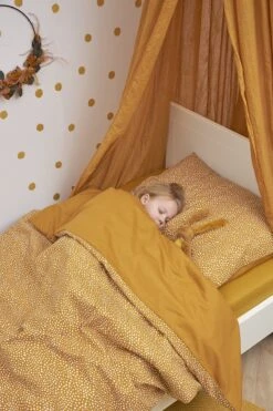 Meyco Cheetah/Uni Dekbedovertrek Ledikant - Honey Gold - 100x135cm -Babyproducten Promotie Winkel 800x1200 317