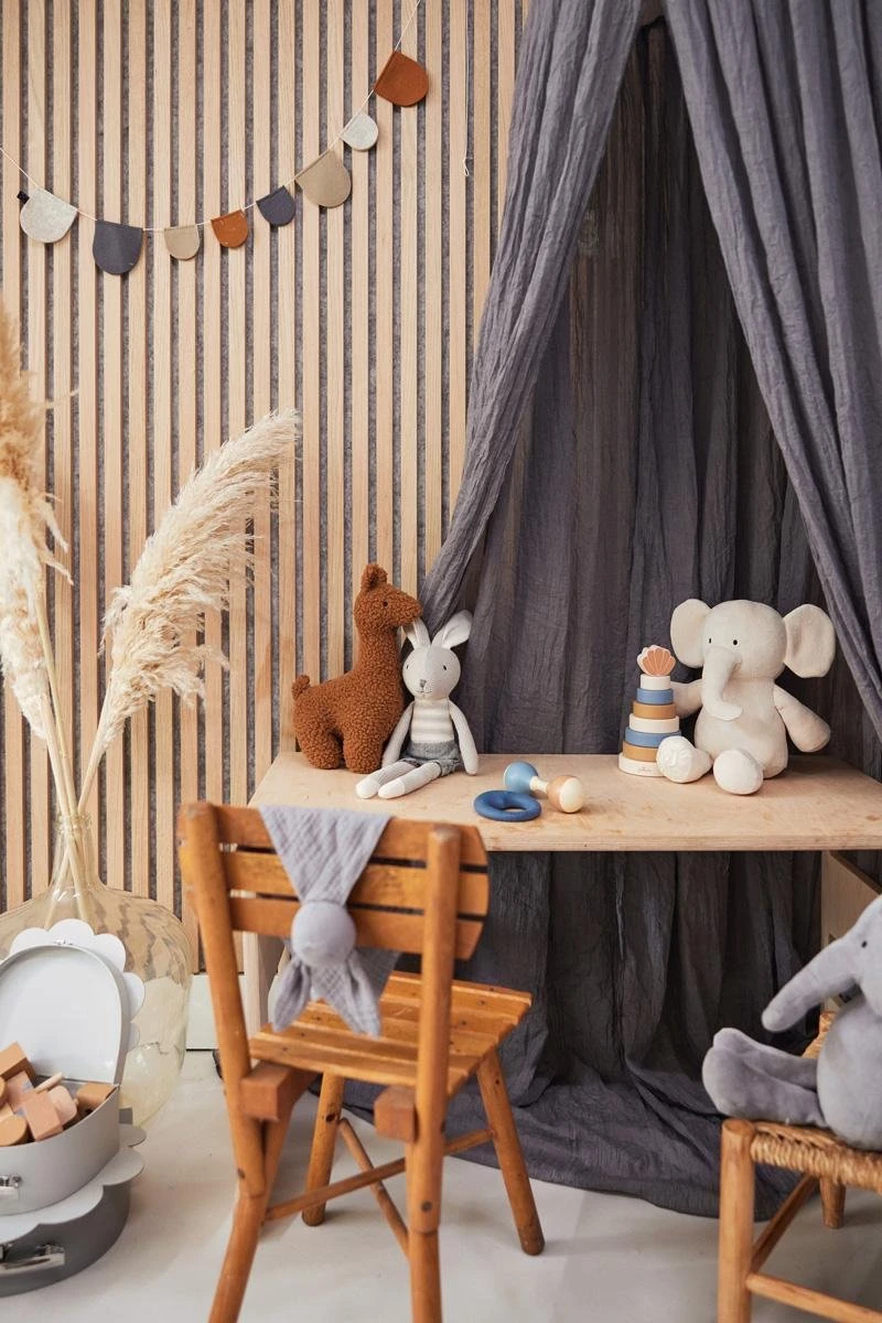 Jollein Baby Klamboe Vintage 245cm - Storm Grey Jollein Baby Klamboe Vintage 245cm - Storm Grey -Babyproducten Promotie Winkel 800x1200 349