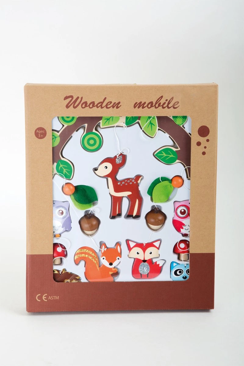 Houten mobiel - Dieren uit het bos Houten Mobiel - Dieren Uit Het Bos -Babyproducten Promotie Winkel 800x1200 401