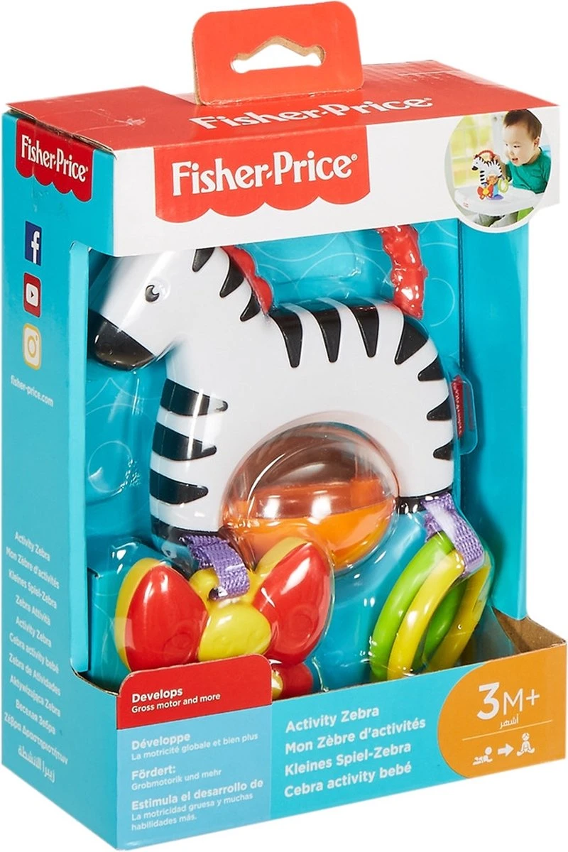 Fisher Price - Activity Zebra - Rammelaar - Speeltje en Bijtring - Grijpspeelgoed Fisher Price - Activity Zebra - Rammelaar - Speeltje En Bijtring - Grijpspeelgoed -Babyproducten Promotie Winkel 800x1200 410