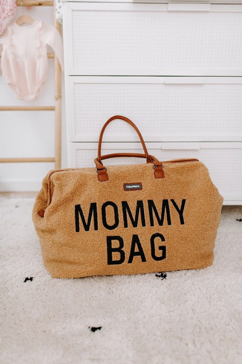 Mommy Bag Groot - Teddy - Beige Childhome Mommy Bag Groot - Teddy - Beige -Babyproducten Promotie Winkel 800x1200 439