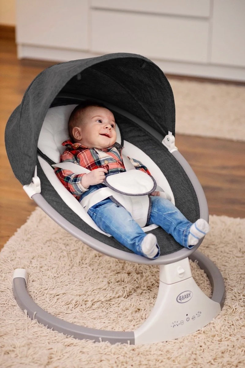 4Baby Rock 'n Relax Grijs - Babyschommel - Elektronische BabySwing - 5 Snelheden - Inclusief Accessoires 4Baby Rock 'n Relax Grijs - Babyschommel - Elektronische BabySwing - 5 Snelheden - Inclusief Accessoires -Babyproducten Promotie Winkel 800x1200 525