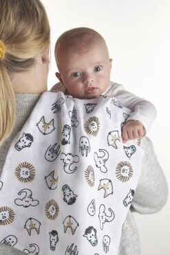 Meyco Animal Swaddle 3-pack - Hydrofiel - Multicolor - 120x120cm -Babyproducten Promotie Winkel 800x1200 53