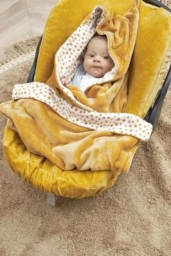 Meyco Wikkeldeken Fleece Cheetah - Forest Green -Babyproducten Promotie Winkel 801x1200 52