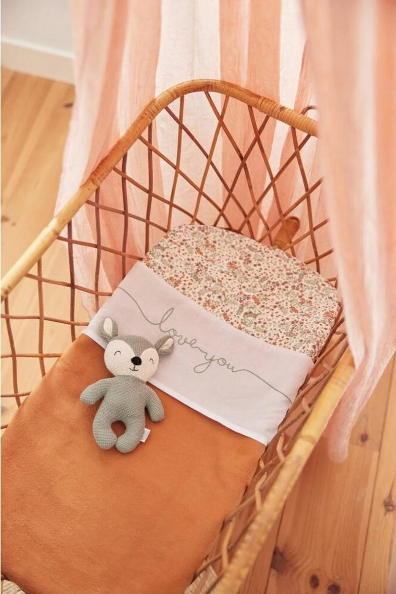 Jollein Baby Laken Wieg 75x100cm Love you - Nougat Jollein Baby Laken Wieg 75x100cm Love You - Nougat -Babyproducten Promotie Winkel 801x1200 76