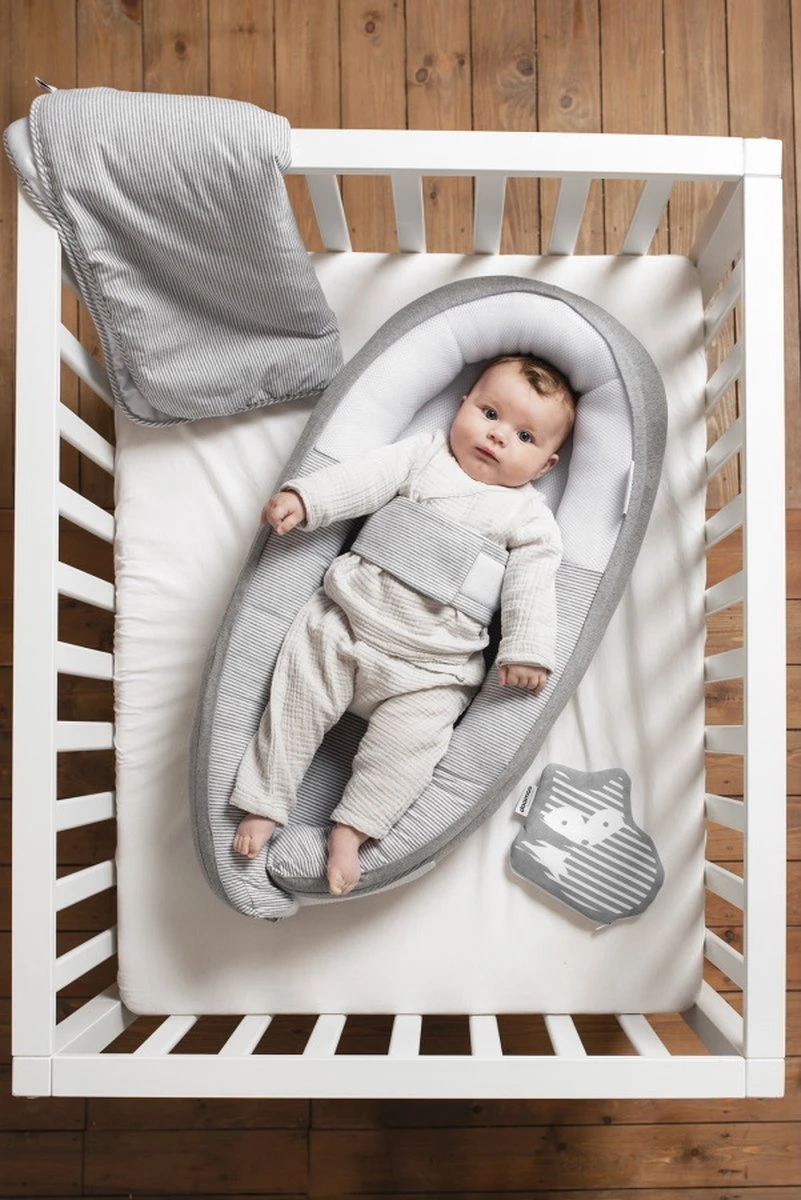 Doomoo Cocoon - Babynestje - Biologisch Katoen en 74 x 46 cm - Classic Grey Doomoo Cocoon - Babynestje - Biologisch Katoen En 74 X 46 Cm - Classic Grey -Babyproducten Promotie Winkel 801x1200 86