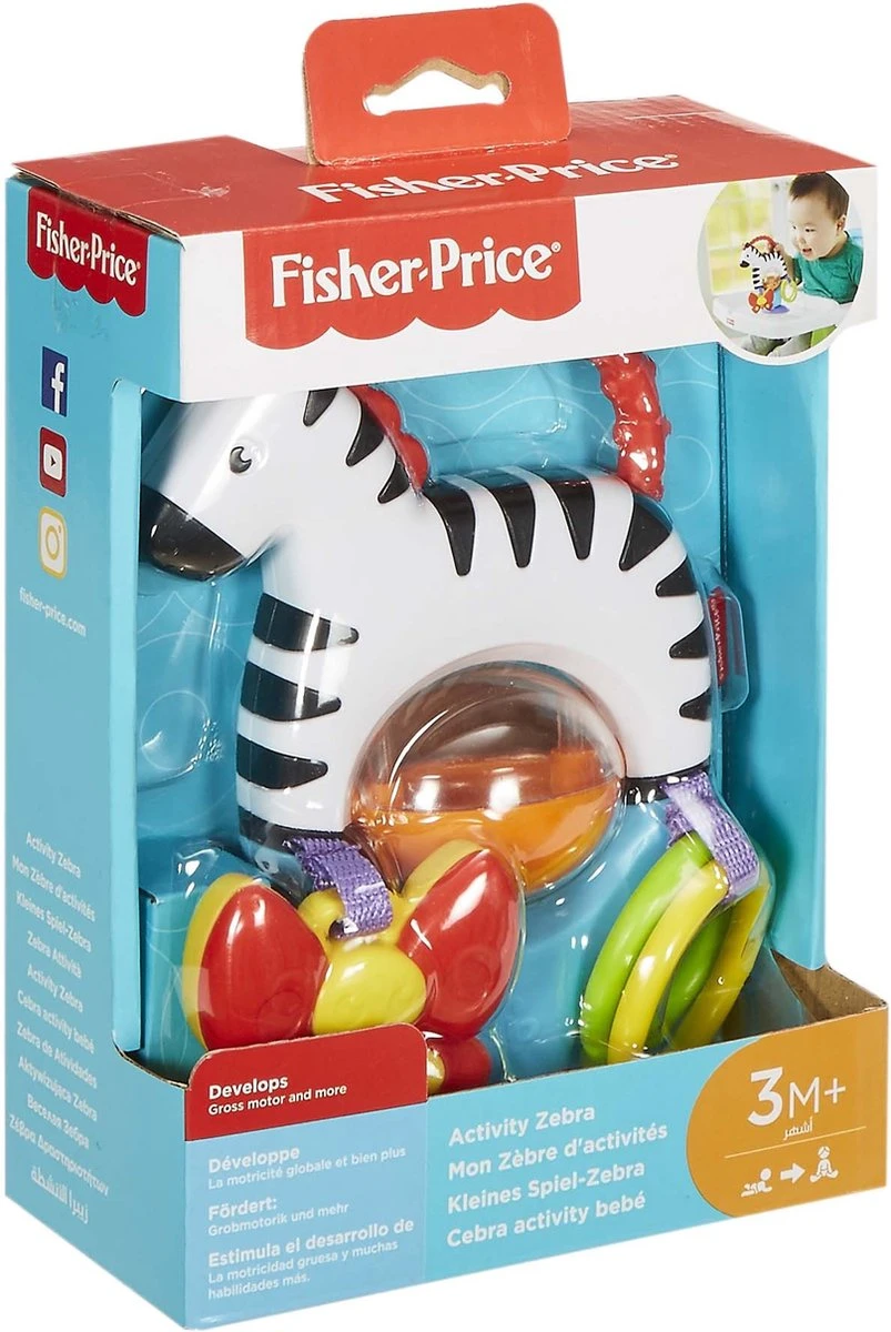 Fisher Price - Activity Zebra - Rammelaar - Speeltje en Bijtring - Grijpspeelgoed Fisher Price - Activity Zebra - Rammelaar - Speeltje En Bijtring - Grijpspeelgoed -Babyproducten Promotie Winkel 803x1200 7