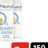 Neutral 0% Baby Huidolie Parfumvrij - 2 X 150 Ml - Voordeelverpakking
