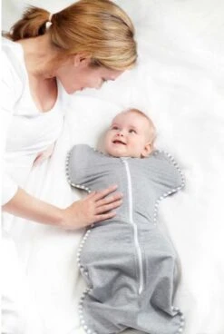 Love To Dream™ Babyslaapzak Swaddle Up™ - Inbakeren - Baby 0-3 Maanden - 3.5-6 Kg - All Season - Grijs -Babyproducten Promotie Winkel 805x1200 2