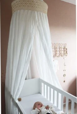 Deryan Baby Klamboe Vintage 245cm - Kinderklamboe - Hemeltje - Wit/Ivory -Babyproducten Promotie Winkel 808x1200 4