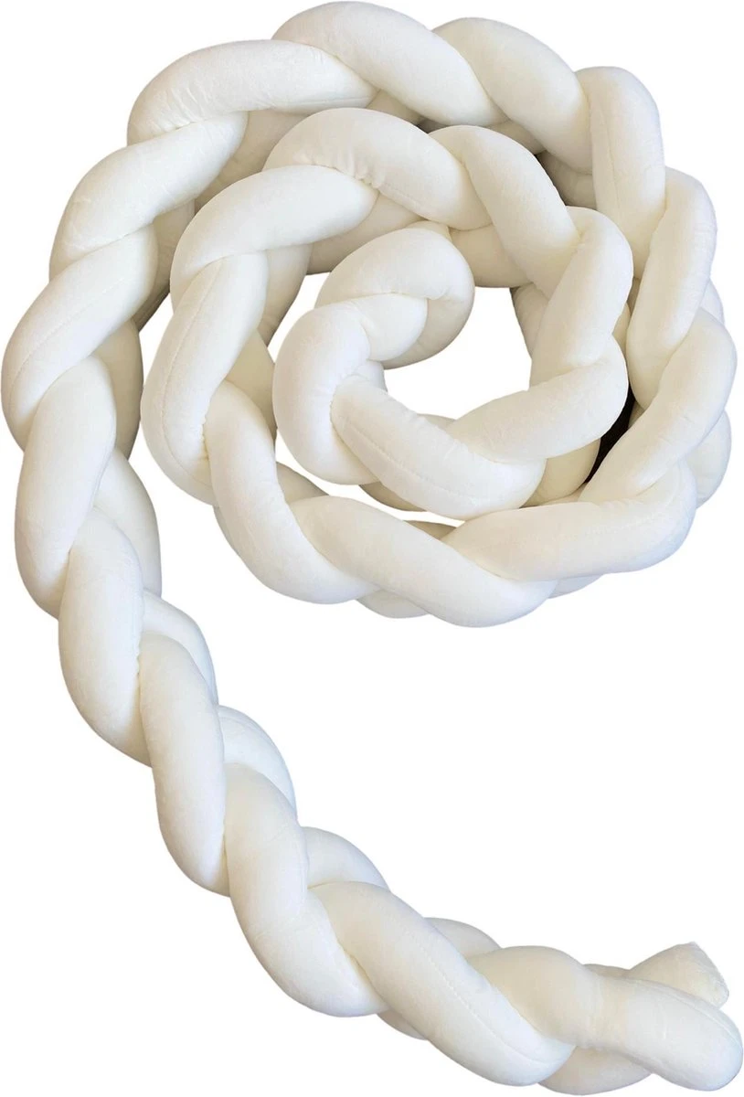 IL BAMBINI Gevlochten baby bed bumper Treccia - Bedomrander - Box omrander - Hoofdbeschermer - Boxrand - Bedbumper - Stootrand - Boxomrander - (3 meter) Wit IL BAMBINI Gevlochten Baby Bed Bumper Treccia - Bedomrander - Box Omrander - Hoofdbeschermer - Boxrand - Bedbumper - Stootrand - Boxomrander - (3 Meter) Wit -Babyproducten Promotie Winkel