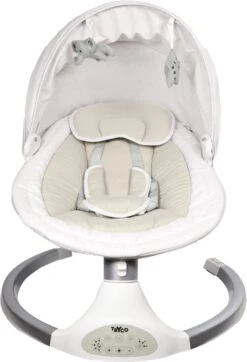 Tryco Hugg Swing Babyschommel - Zilver/Wit - Draaibare Babyswing - Met Muziek -Babyproducten Promotie Winkel 818x1200 12