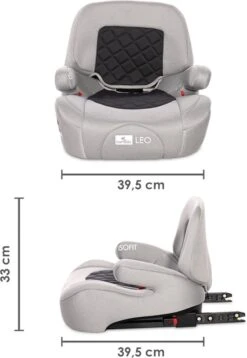 Lorelli Leo Fossil Grey Isofit 22-36 Kg Booster 1007161-2309 -Babyproducten Promotie Winkel 828x1200 12