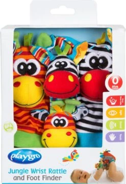 Playgro Pols- En Voetrammelaarset Zebra & Giraf - Set Van 4 Stuks, 2 Polsbandjes En 2 Rammelsokjes 6 Playgro Pols- En Voetrammelaarset Zebra & Giraf - Set Van 4 Stuks, 2 Polsbandjes En 2 Rammelsokjes -Babyproducten Promotie Winkel 828x1200 7