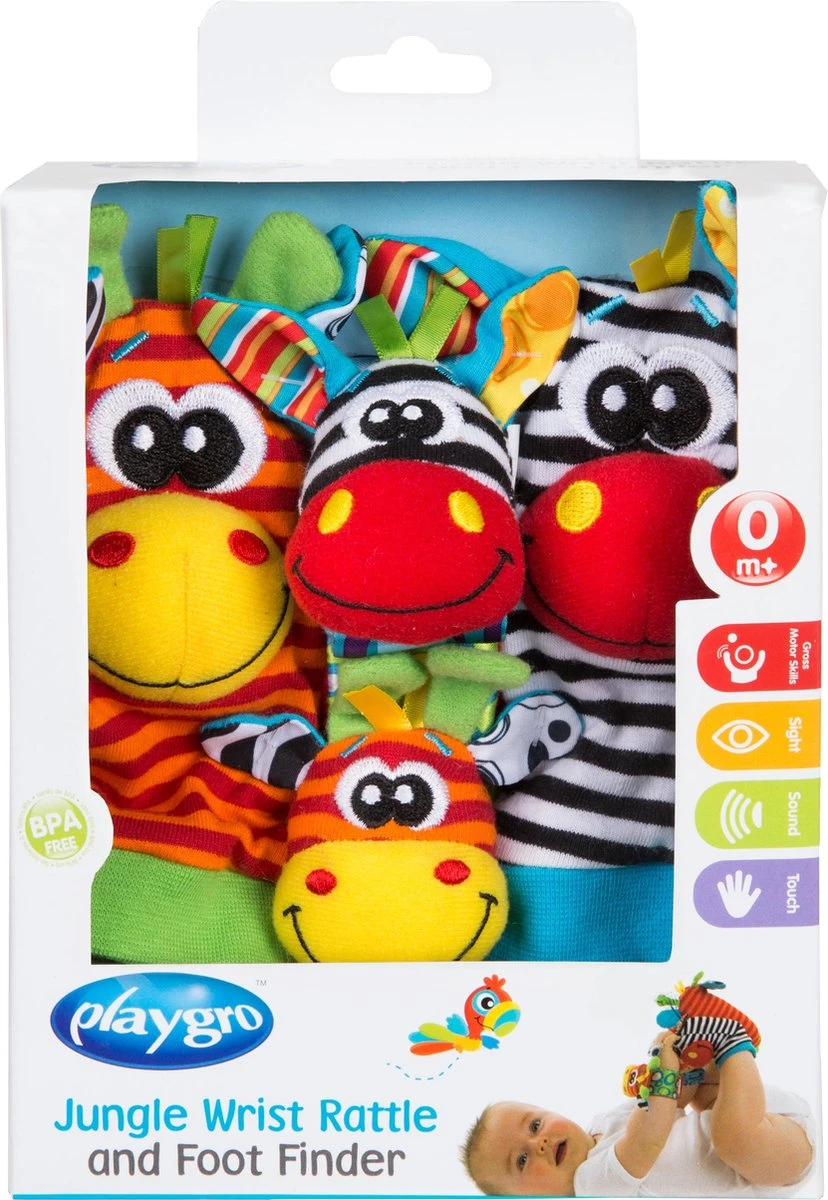 Playgro Pols- en Voetrammelaarset Zebra & Giraf - Set van 4 stuks, 2 polsbandjes en 2 rammelsokjes Playgro Pols- En Voetrammelaarset Zebra & Giraf - Set Van 4 Stuks, 2 Polsbandjes En 2 Rammelsokjes -Babyproducten Promotie Winkel 828x1200 7
