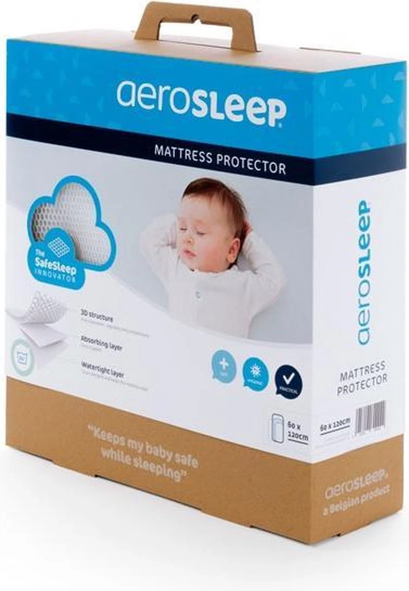 AeroSleep® matrasbeschermer - bed - 140 x 70 cm AeroSleep® Matrasbeschermer - Bed - 140 X 70 Cm -Babyproducten Promotie Winkel 830x1200 46