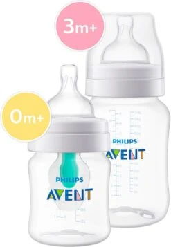 Philips Avent SCD809/01 Anti-Colic Combi Babyfles (125ml) + (260ml) Met AirFree Ventiel