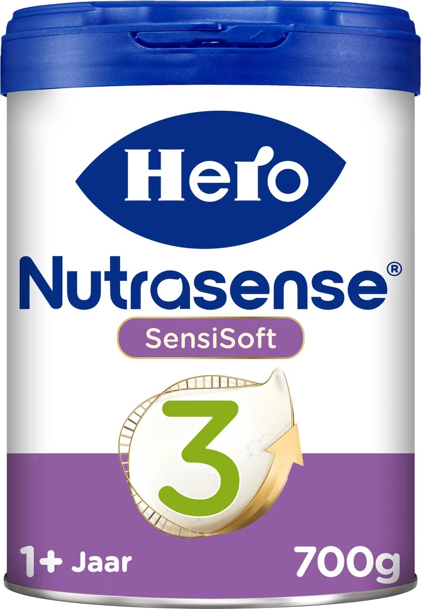 Hero Nutrasense SensiSoft Peutermelk 3 - Flesvoeding vanaf 1 jaar - 3 x 700 gram - met Melkvet - Palmolie Vrij Hero Nutrasense SensiSoft Peutermelk 3 - Flesvoeding Vanaf 1 Jaar - 3 X 700 Gram - Met Melkvet - Palmolie Vrij -Babyproducten Promotie Winkel 831x1200 6