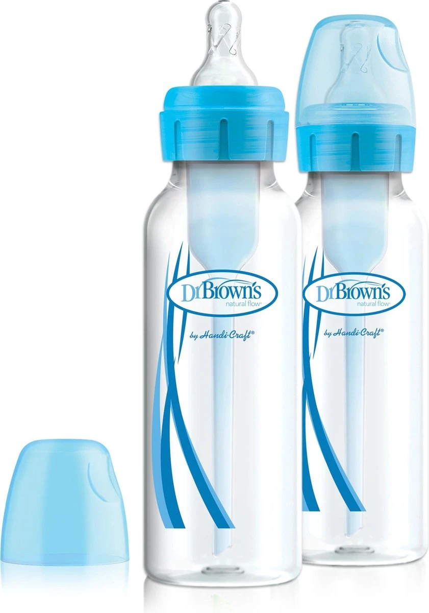 Dr. Brown's Options+ Anti-colic Standaard Fles - 250 ml - Blauw - Duopack Dr. Brown's Options+ Anti-colic Standaard Fles - 250 Ml - Blauw - Duopack -Babyproducten Promotie Winkel 841x1200 2