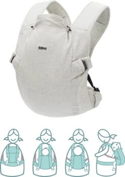 Fillikid Premium Draagzak - 2 In 1 - Ergonomisch - EU Gecertificeerd - Natural Sand - Ontworpen Met Draagconsulent -Babyproducten Promotie Winkel 844x1200 4