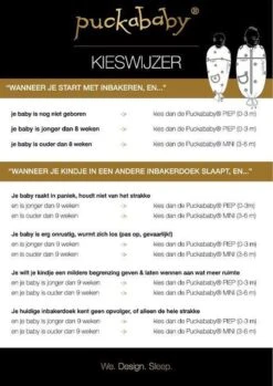 Puckababy Inbakerslaapzak Original Mini - 3-6 Maanden - White Dotty -Babyproducten Promotie Winkel 849x1200 2