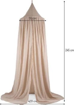 Jollein Baby Klamboe Vintage 245cm - Nougat 13 Jollein Baby Klamboe Vintage 245cm - Nougat -Babyproducten Promotie Winkel 850x1200 7