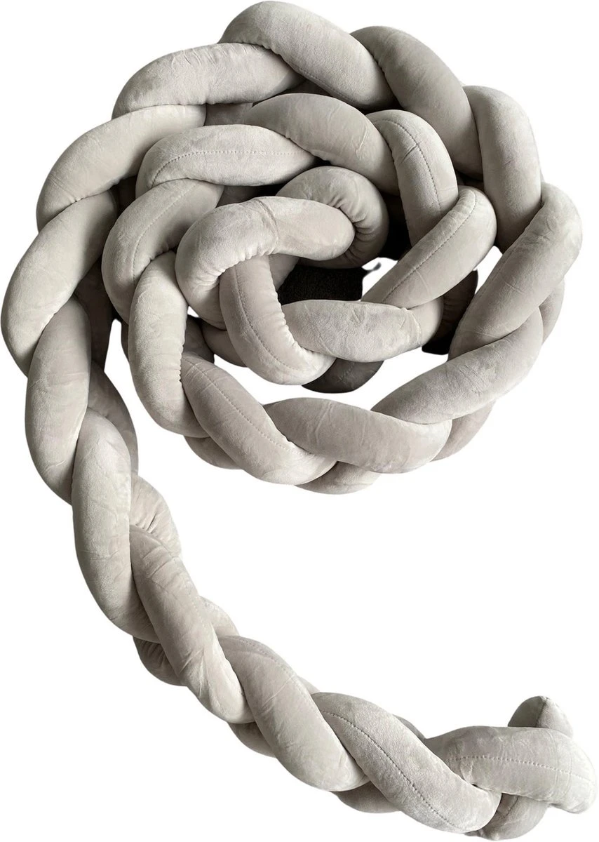 IL BAMBINI Gevlochten baby bed bumper Treccia - Bedomrander - Box omrander - Hoofdbeschermer - Boxrand - Bedbumper - Stootrand - Boxomrander - (3 meter) Grijs IL BAMBINI Gevlochten Baby Bed Bumper Treccia - Bedomrander - Box Omrander - Hoofdbeschermer - Boxrand - Bedbumper - Stootrand - Boxomrander - (3 Meter) Grijs -Babyproducten Promotie Winkel 854x1200 2