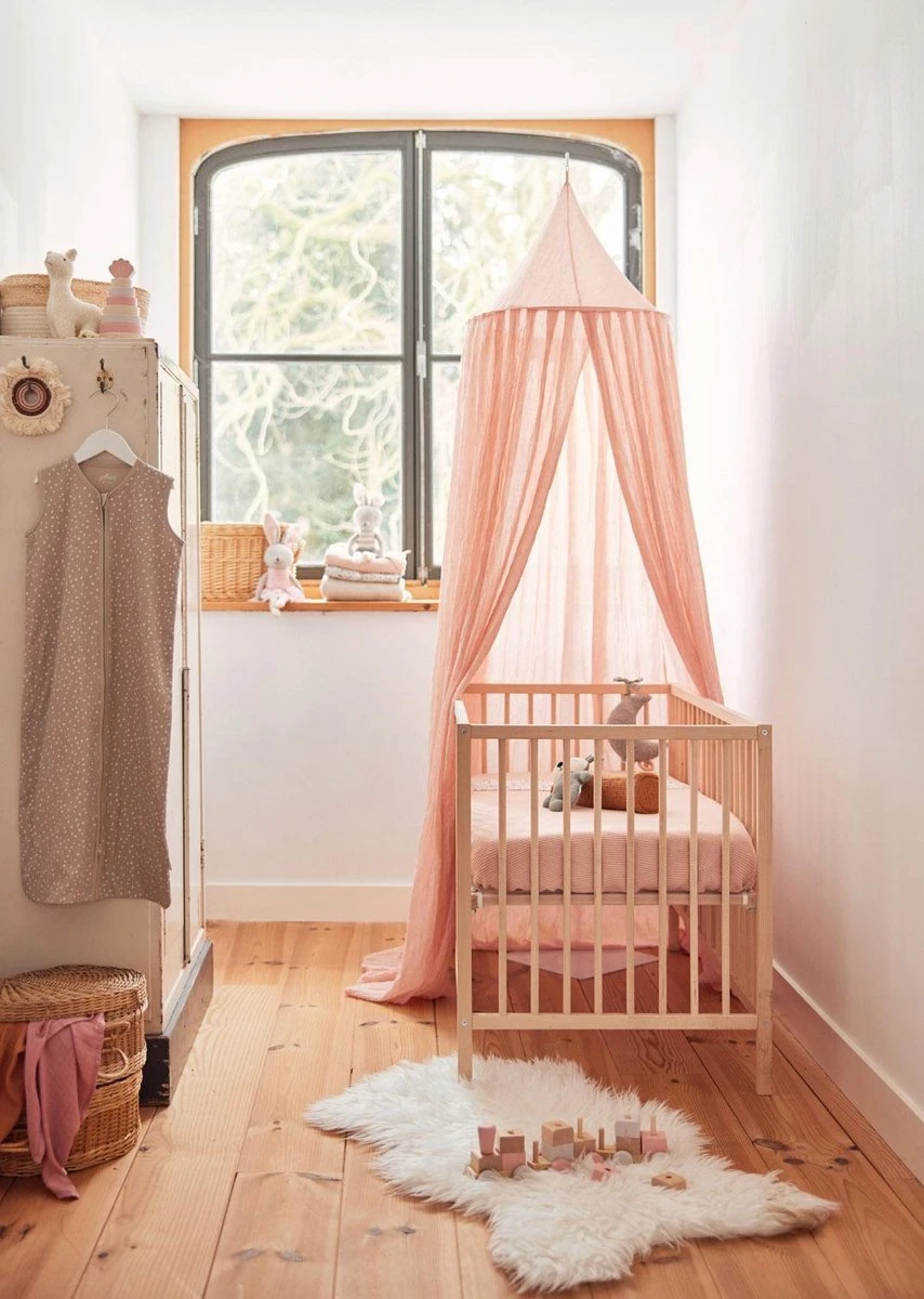Jollein Baby Klamboe Vintage 245cm - Pale Pink Jollein Baby Klamboe Vintage 245cm - Pale Pink -Babyproducten Promotie Winkel 854x1200 4
