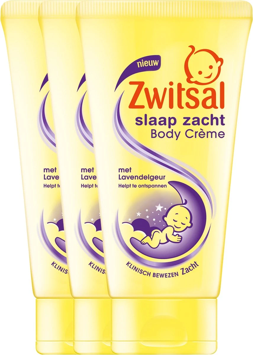 Zwitsal Baby Slaap Zacht Body Crème Lavendel - 3 x 150 ml - Voordeelverpakking Zwitsal Baby Slaap Zacht Body Crème Lavendel - 3 X 150 Ml - Voordeelverpakking -Babyproducten Promotie Winkel 855x1200 1