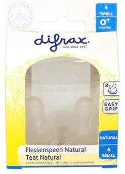 Difrax Flessenspeen Natural - Maat Small - 2 Stuks 2 Difrax Flessenspeen Natural - Maat Small - 2 Stuks -Babyproducten Promotie Winkel 865x1200 2