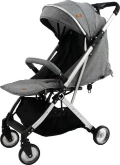 Ding Vivo Wandelwagen - Grijs/Zilver - Inklapbare Buggy - Inclusief Boodschappenmandje En Zonnekap -Babyproducten Promotie Winkel 869x1200 8