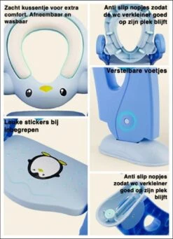 Universeel Toilet Training Met Trapje - Blauw - Opvouwbaar WC Bril Verkleiner Met Handvaten En Opstapje - Zindelijkheid Training - Toilet Bril Zitje - Zacht Rubber Afneembaar En Wasbaar Zitje - Urinoirs Voor Peuters Leeftijd: 2 Tot 7 Jaar -Babyproducten Promotie Winkel 870x1200 1