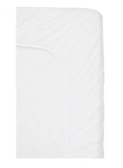 Waterdicht Matrasbeschermer-Hoeslakenbadstof-Antibacteriëel-Rondom Elastiek -Wit - Baby-Ledikant-60x120-cm -Babyproducten Promotie Winkel 880x1200