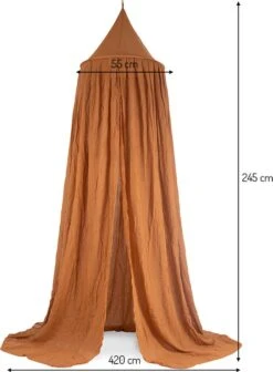 Jollein Baby Klamboe Vintage 245cm - Caramel -Babyproducten Promotie Winkel 882x1200 5