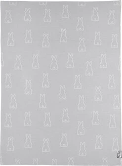 Meyco X Mrs.Keizer Rabbit Wiegdeken - Silver - 75x100cm -Babyproducten Promotie Winkel 883x1200