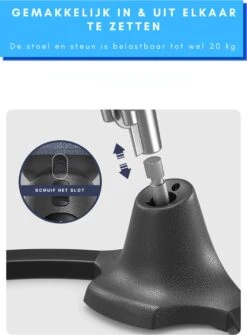 Merkloos Easy-Home® - Elektrische Wipstoel - Babyschommel - Baby Swing - Incl Tafel - Bluetooth - White Noise - 20kg -Babyproducten Promotie Winkel 886x1200 3