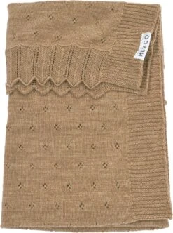 Meyco Ajour Wiegdeken - Toffee Melange - 75x100cm