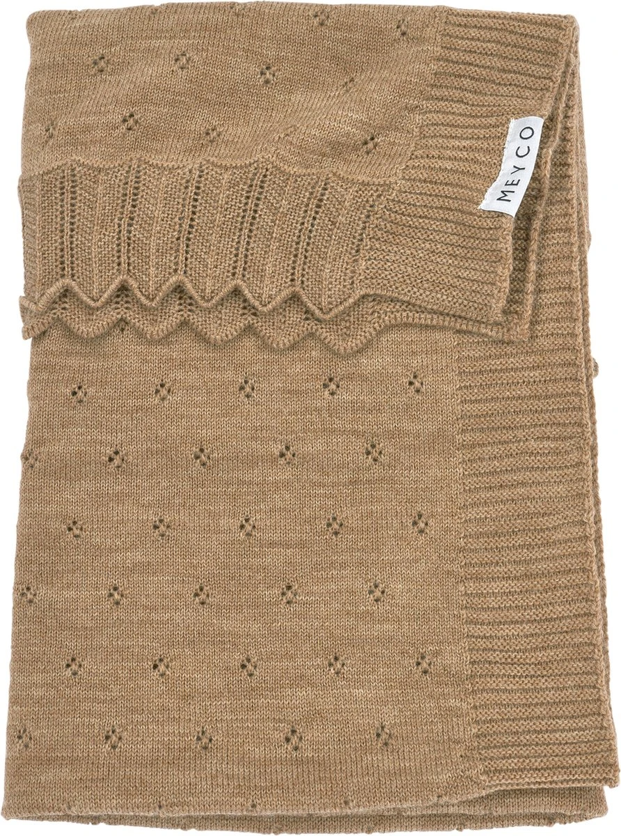 Meyco Ajour wiegdeken - toffee melange - 75x100cm Meyco Ajour Wiegdeken - Toffee Melange - 75x100cm -Babyproducten Promotie Winkel 892x1200 1