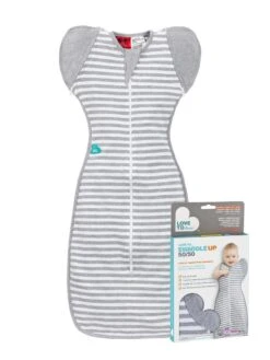 Love To Dream™ Babyslaapzak Swaddle Up™ - Inbakeren Afbouwen - Baby 4-6 Maanden - 6-8.5 Kg - All Season - Grijs