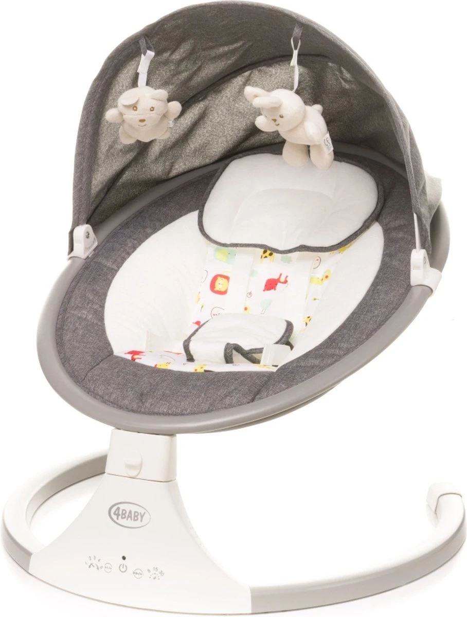 4Baby Rock 'n Relax Grijs - Babyschommel - Elektronische BabySwing - 5 Snelheden - Inclusief Accessoires 4Baby Rock 'n Relax Grijs - Babyschommel - Elektronische BabySwing - 5 Snelheden - Inclusief Accessoires -Babyproducten Promotie Winkel 908x1200 12