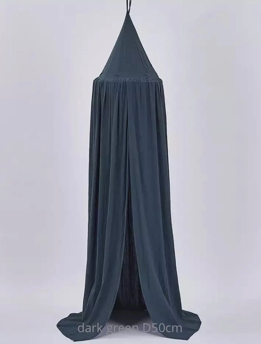 IL BAMBINI - Katoenen klamboe voor babykamer - Hemeltje voor babybedje - decoratie kinderkamer - Donkergroen IL BAMBINI - Katoenen Klamboe Voor Babykamer - Hemeltje Voor Babybedje - Decoratie Kinderkamer - Donkergroen -Babyproducten Promotie Winkel 909x1200 4