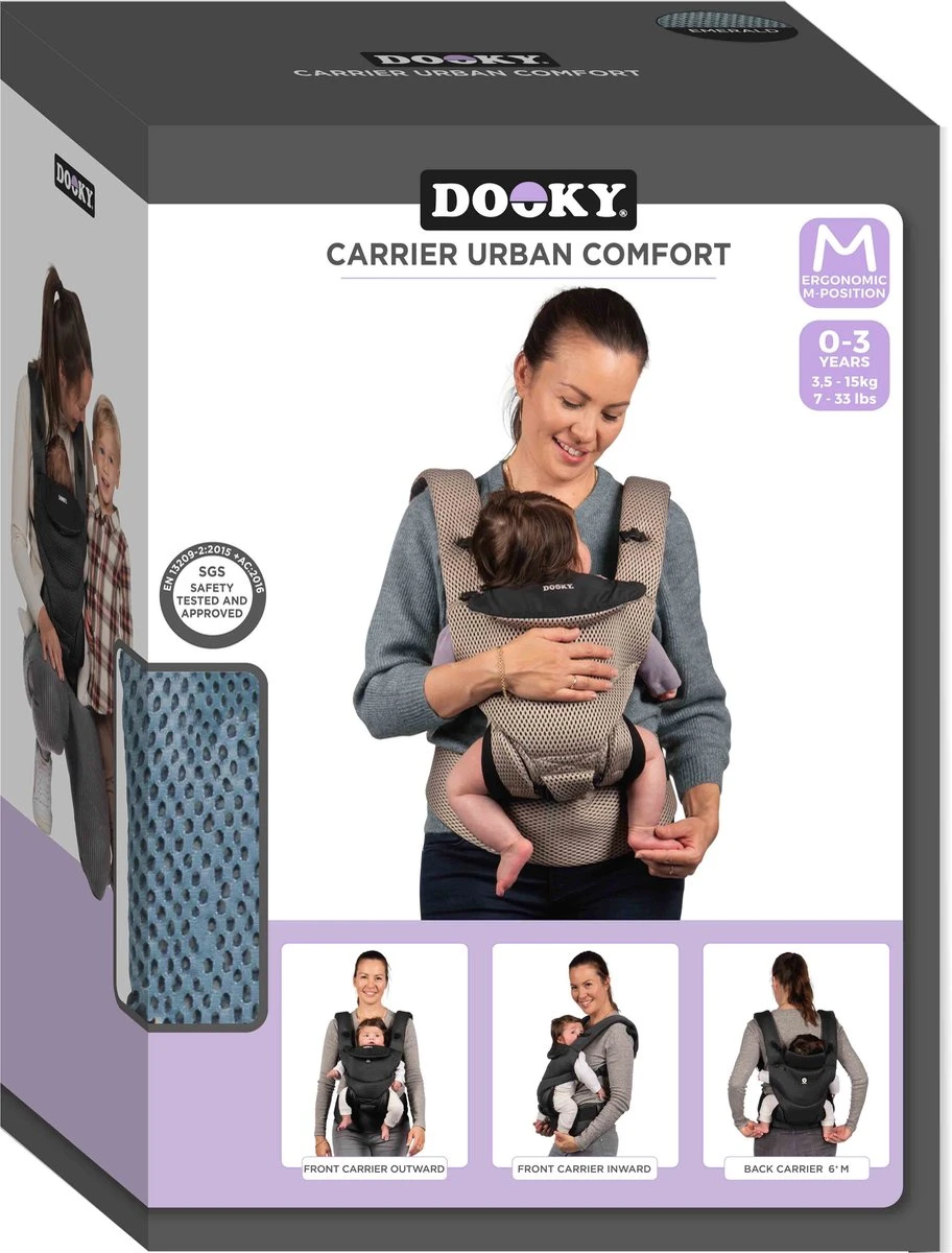 Dooky Ergonomische Draagzak Urban Comfort Green Emerald Dooky Ergonomische Draagzak Urban Comfort Green Emerald -Babyproducten Promotie Winkel 912x1200 14