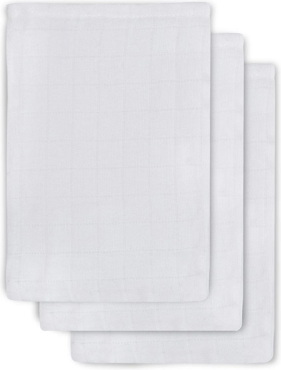 Jollein Baby Hydrofiel Washandje Basic - Wit - 3 Stuks Jollein Baby Hydrofiel Washandje Basic - Wit - 3 Stuks -Babyproducten Promotie Winkel 912x1200 4