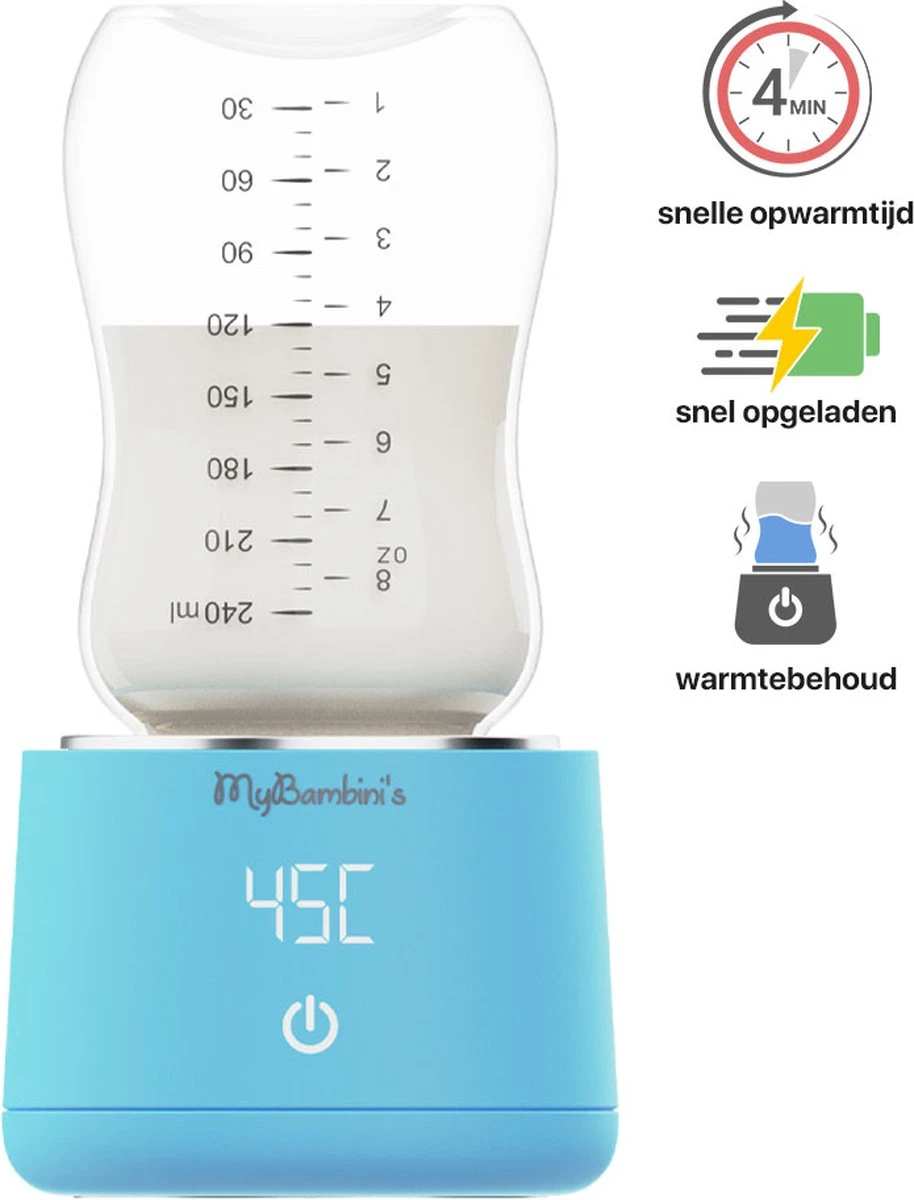 MyBambini's Bottle Warmer Pro™ - Draagbare Baby Flessenwarmer voor Onderweg - Blauw - Geschikt voor AVENT Philips, Chicco & Dodie MyBambini's Bottle Warmer Pro™ - Draagbare Baby Flessenwarmer Voor Onderweg - Blauw - Geschikt Voor AVENT Philips, Chicco & Dodie -Babyproducten Promotie Winkel 914x1200 4