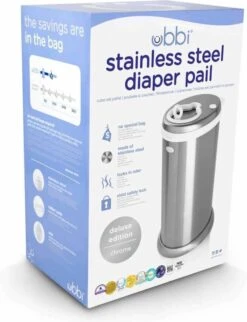 Ubbi® Ubbi Luieremmer - Zilver - Metaal - Geurloos - Geen Navulcassettes Nodig 4 Ubbi® Ubbi Luieremmer - Zilver - Metaal - Geurloos - Geen Navulcassettes Nodig -Babyproducten Promotie Winkel 921x1200 3