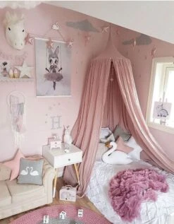 IL BAMBINI - Katoenen Klamboe Voor Babykamer - Hemeltje Voor Babybedje -Decoratie Kinderkamer - Roze 4 IL BAMBINI - Katoenen Klamboe Voor Babykamer - Hemeltje Voor Babybedje -Decoratie Kinderkamer - Roze -Babyproducten Promotie Winkel 934x1200 4